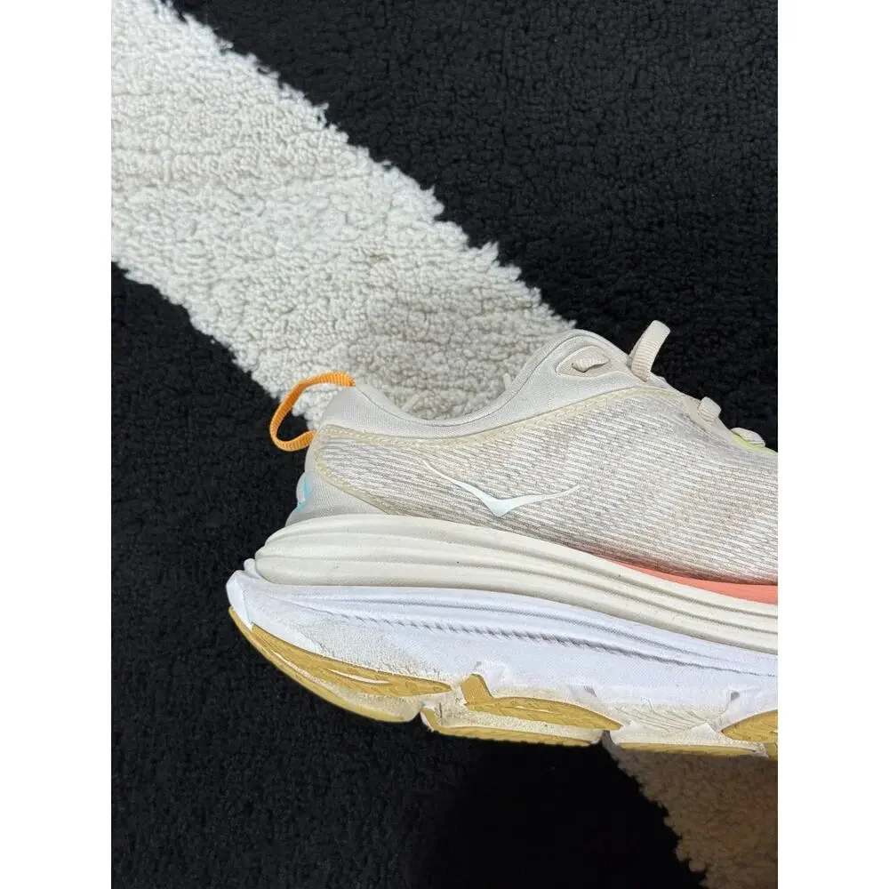 Hoka Shoes Womens Size 9D Gaviota 5 Wide One One Peach Athletic Running Sneakers